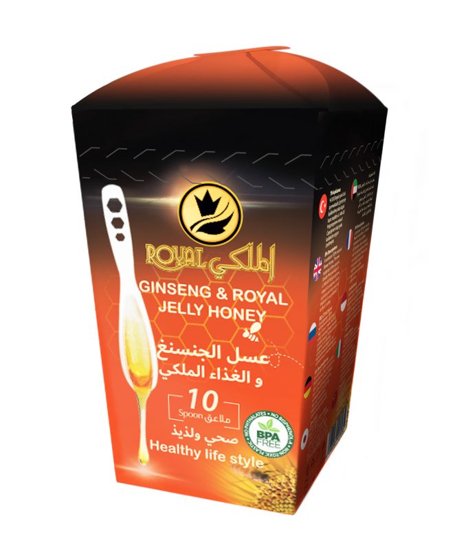 عسل الجنسنغ والغذاء الملكي